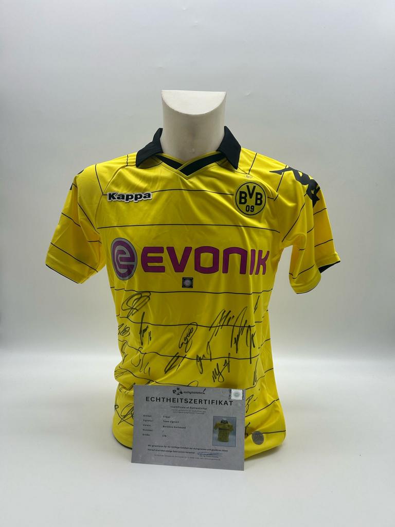 BVB Trikot 2010/2011 Teamsigniert Borussia Dortmund COA Puma Meister 176