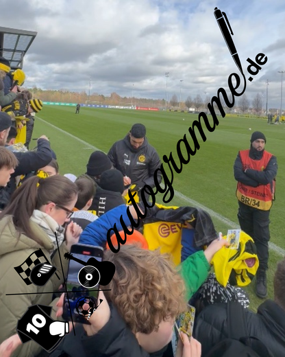 Kapitänsbinde Emre Can signiert im Rahmen Borussia Dortmund COA