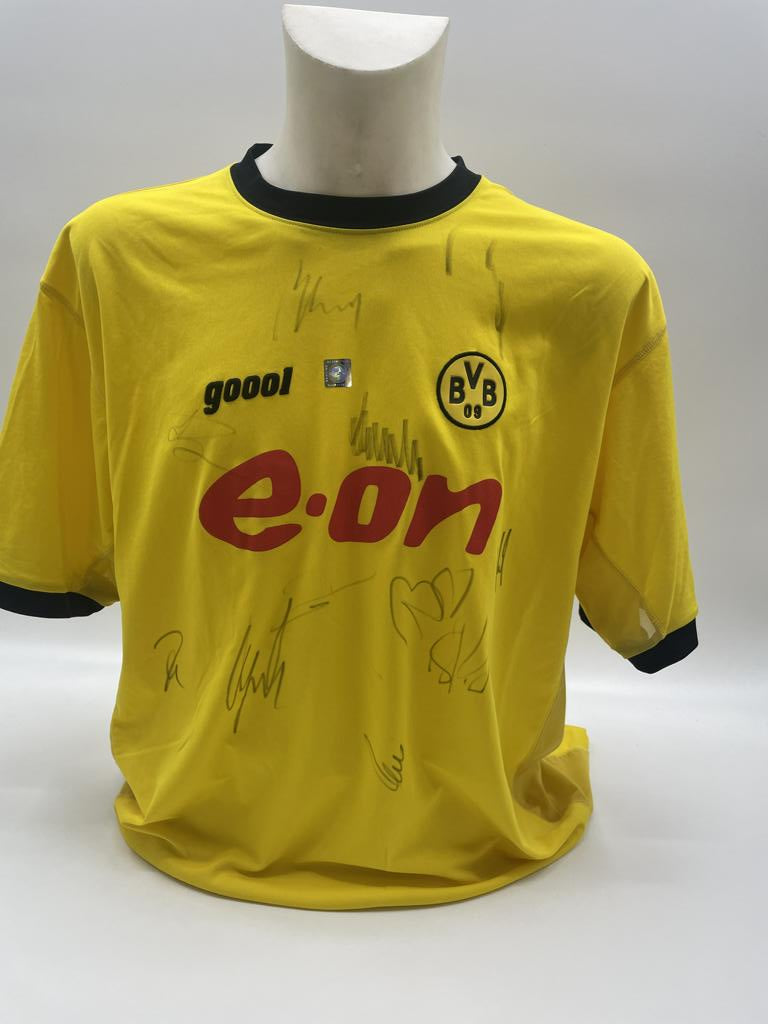 BVB Trikot 2003/2004 Teamsigniert Borussia Dortmund COA goool XXL