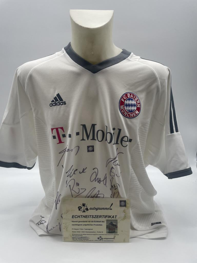 Bayern München Trikot 2003/2004 Teamsigniert Bundesliga COA Adidas XL