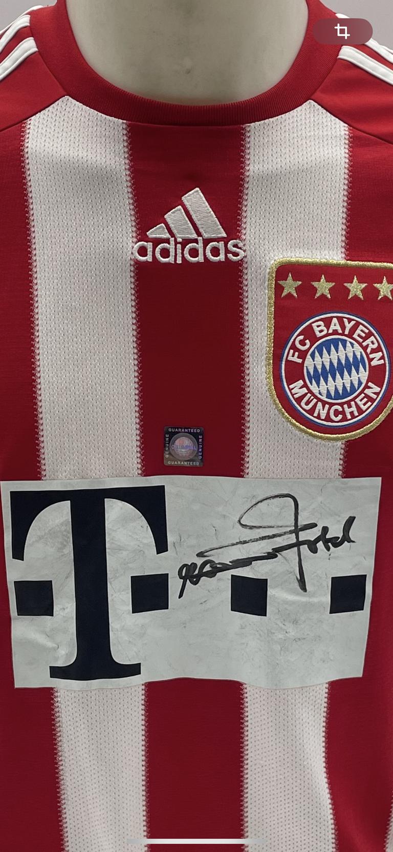 Bayern München Trikot persönlich signiert von Rainer Zobel Autogramm COA Adidas 176