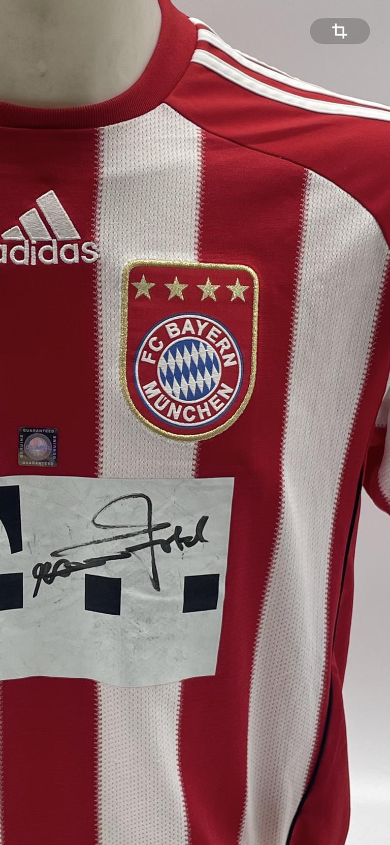 Bayern München Trikot persönlich signiert von Rainer Zobel Autogramm COA Adidas 176