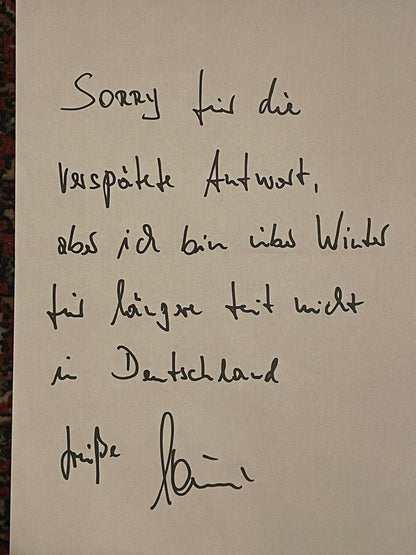 DFB jersey portrait Paul Steiner world champion in 1990 and signed in the context of Adidas M