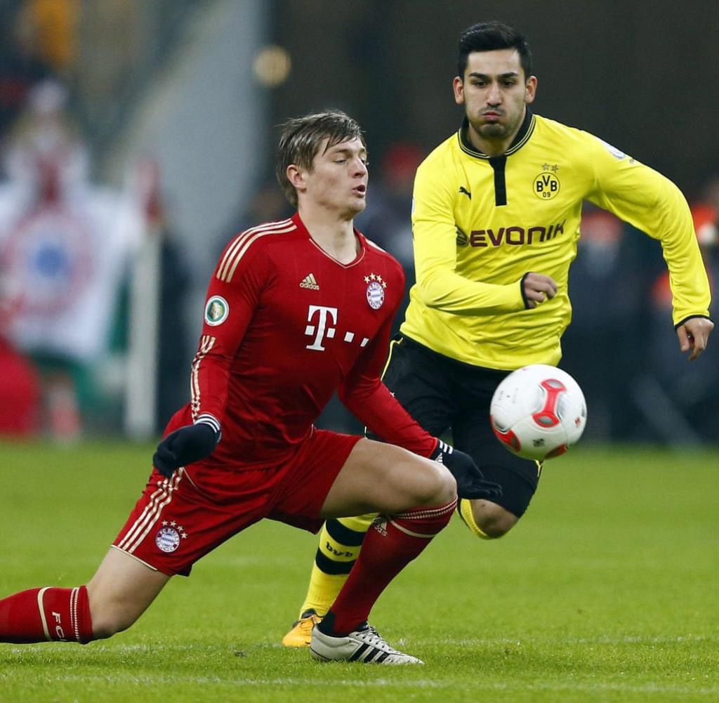 Matchworn Dortmund Trikot getragen von Ilkay Gündogan 27.02.2013 FCB-BVB