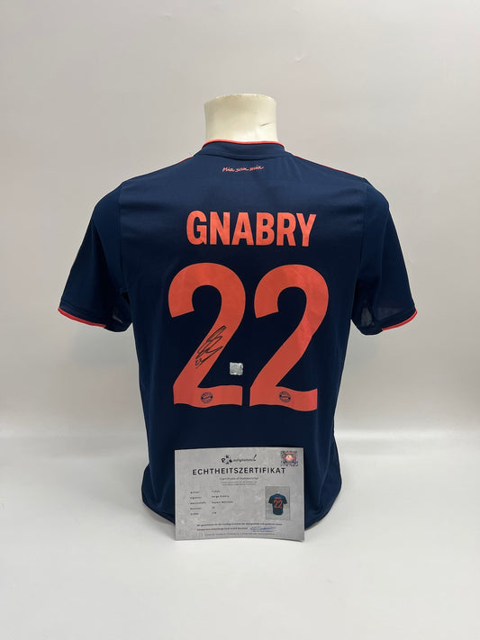 Bayern München Trikot Serge Gnabry signiert Autogramm Adidas 176
