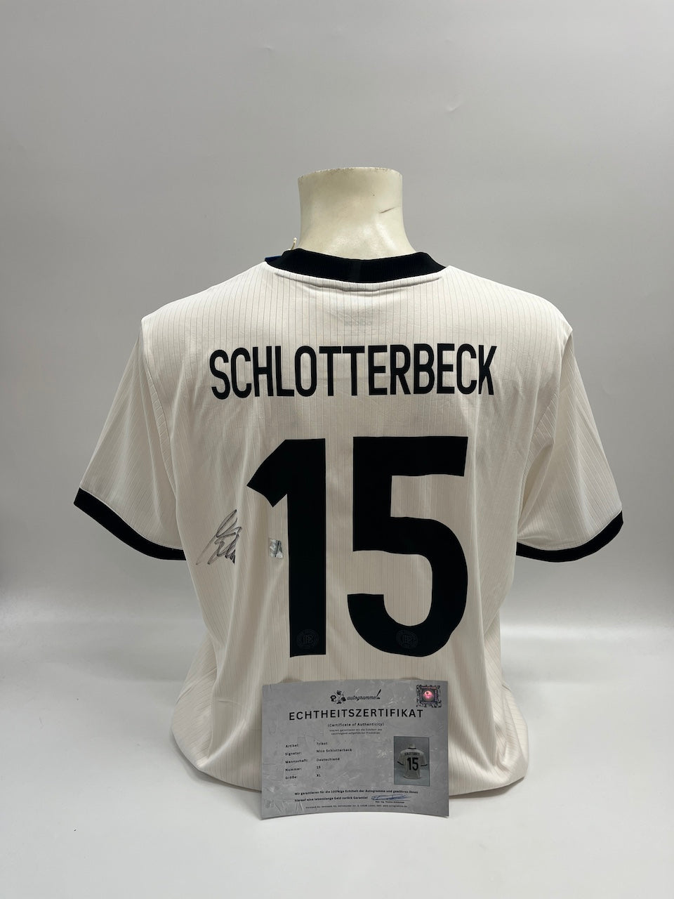 DFB jersey Nico Schlotterbeck signed autograph Adidas COA XL