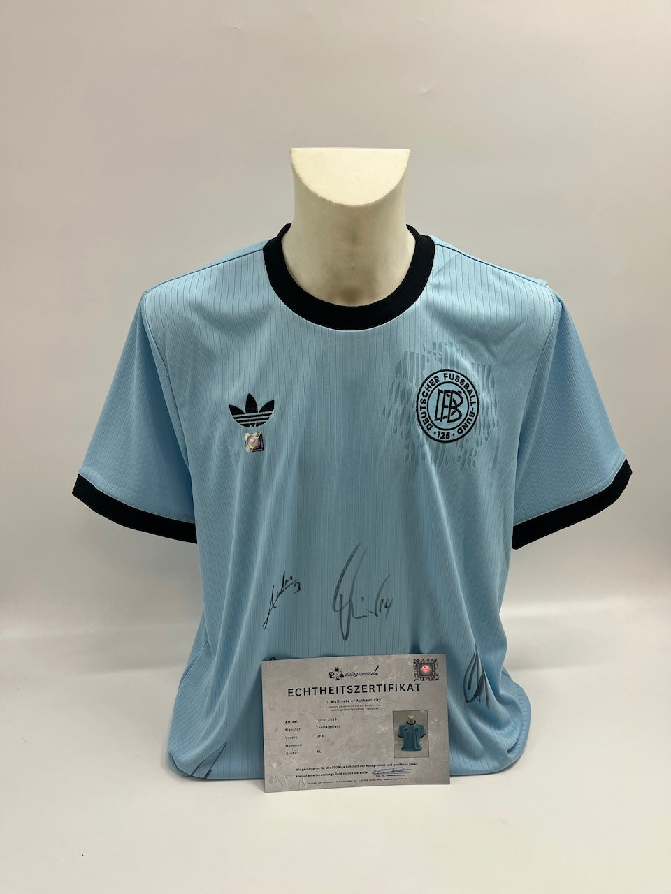 DFB Trikot 2025 signiert von BVB Spielern Autogramm Adidas COA XL