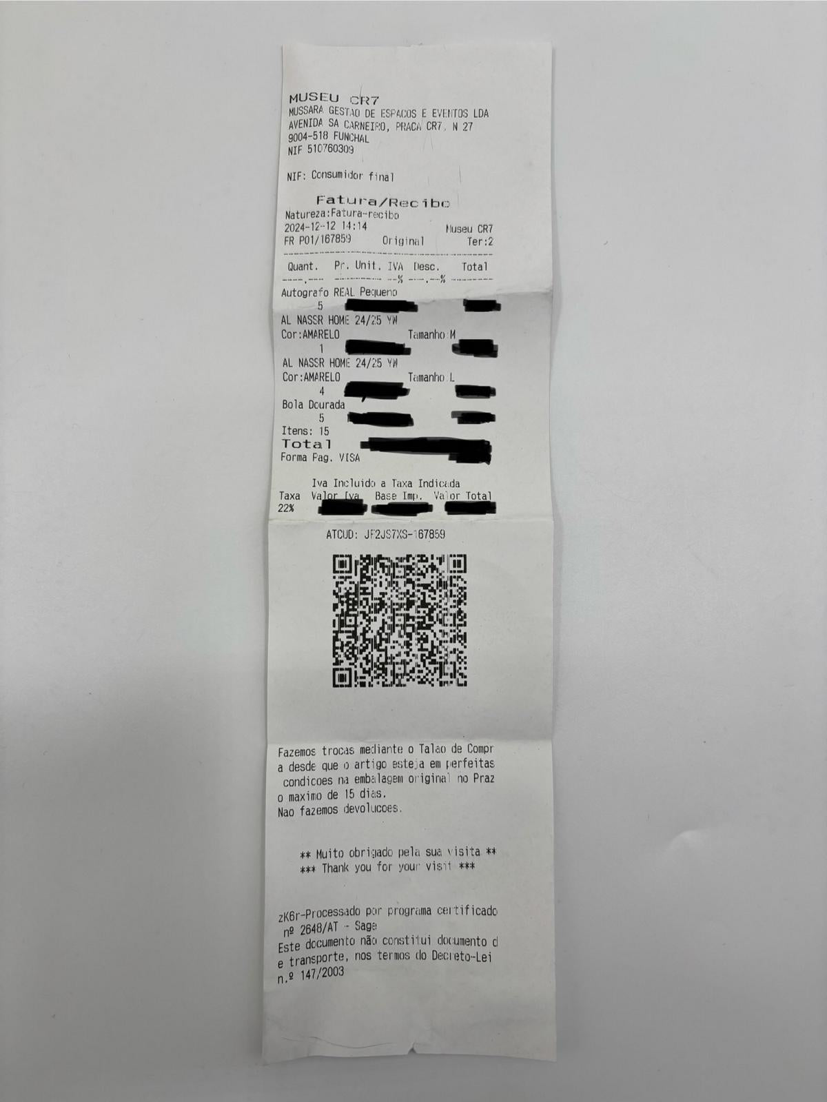 Al Nassr FC Trikot Cristiano Ronaldo signiert Autogramm COA Fußball M