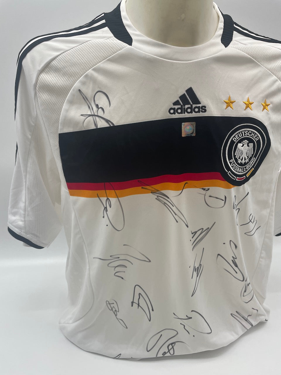 Deutschland Trikot EM 2008 Teamsigniert Autogramm DFB Adidas Neu XL