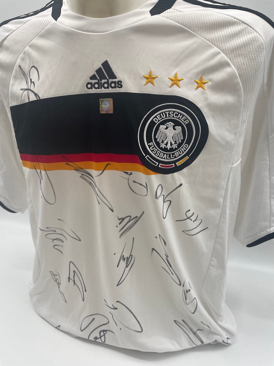 Deutschland Trikot EM 2008 Teamsigniert Autogramm DFB Adidas Neu XL