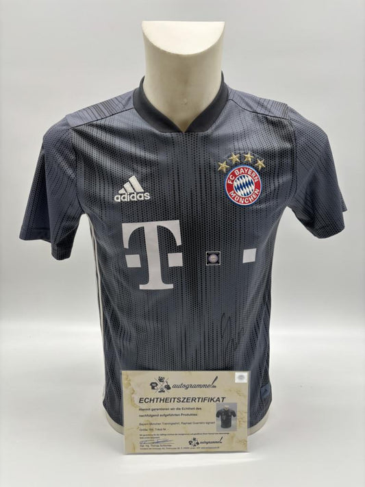 Bayern München Trainingsshirt Raphael Guerreiro signiert COA Adidas 164