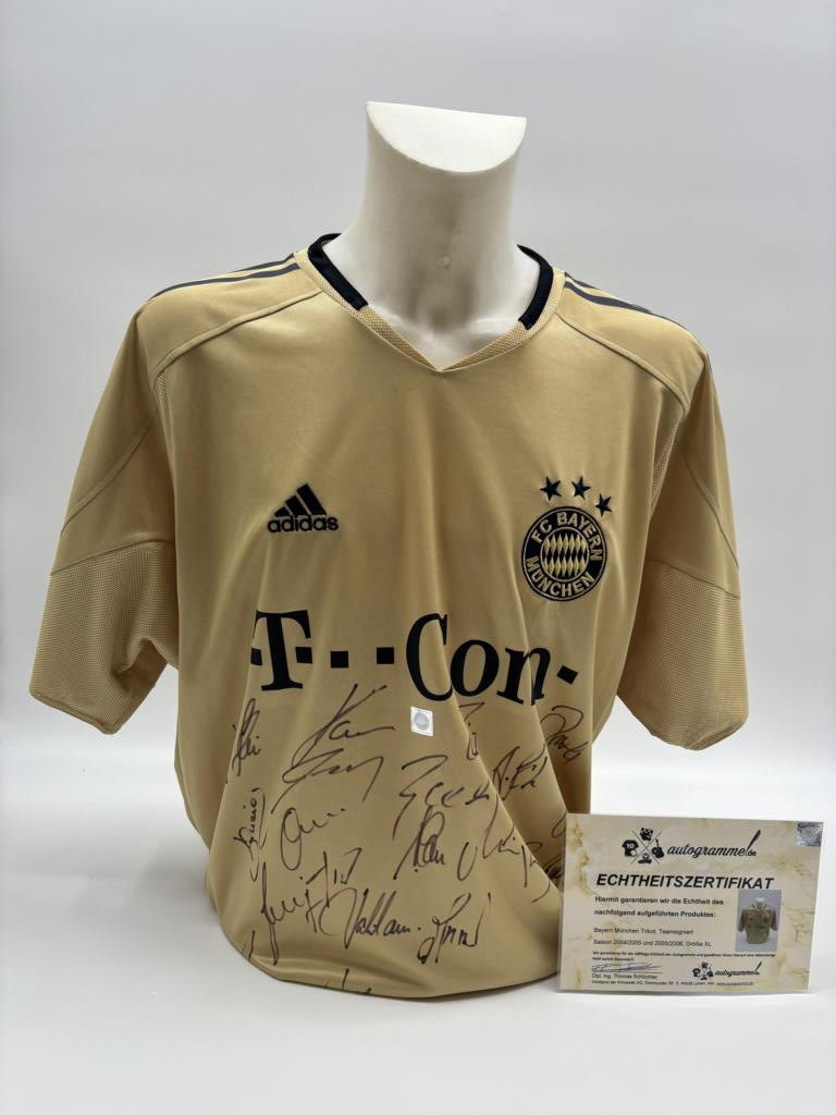 Bayern München Trikot 2004/2005 2005/2006 Teamsigniert COA Adidas XL