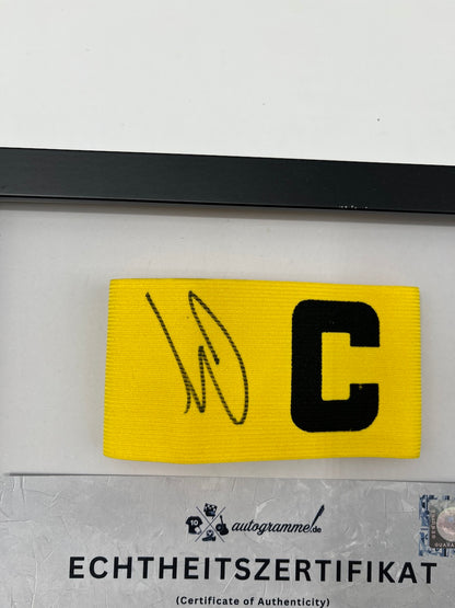 Captain's armband signed by Pascal Groß as part of the Borussia Dortmund COA
