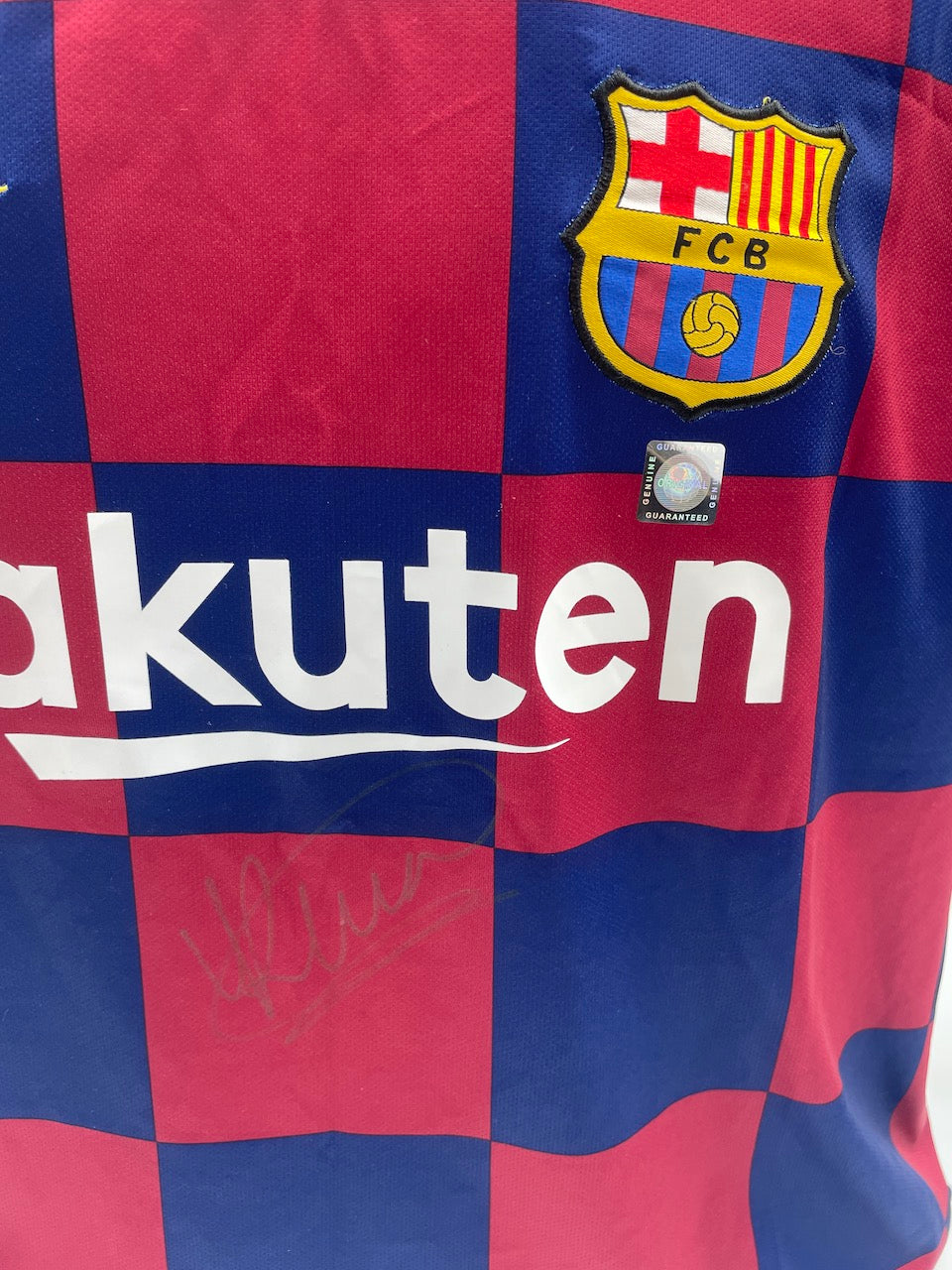 FC Barcelona jersey Ronald Koeman signed autograph Nike XL