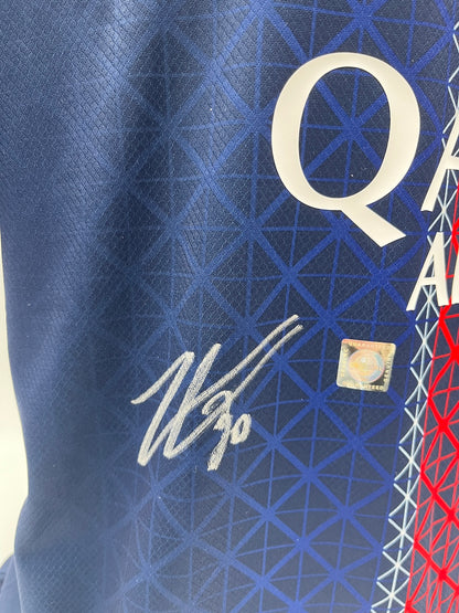 PSG jersey signed by Lucas Chevalier, Nike COA XL
