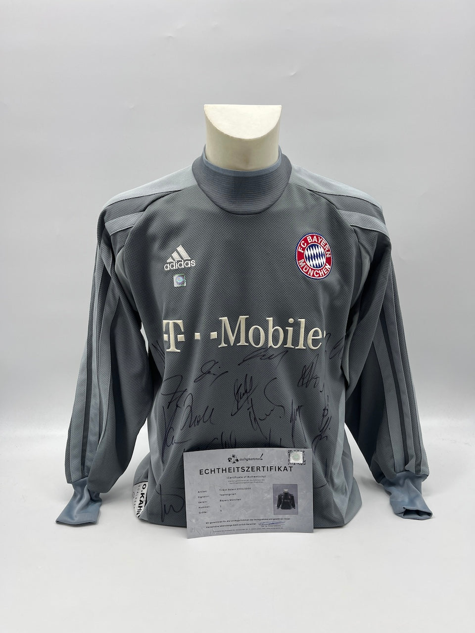 Bayern München Trikot 2001/2002 Teamsigniert Autogramm Adidas S
