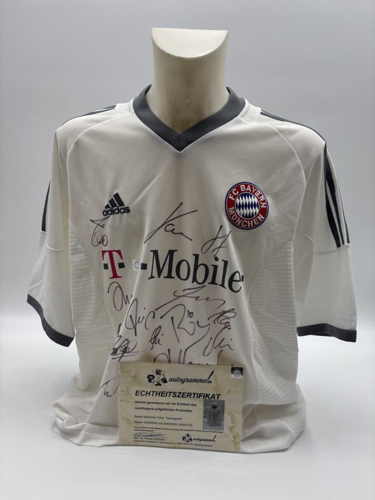 Bayern München Trikot 2004/2005 2005/2006 Teamsigniert COA Adidas XXL