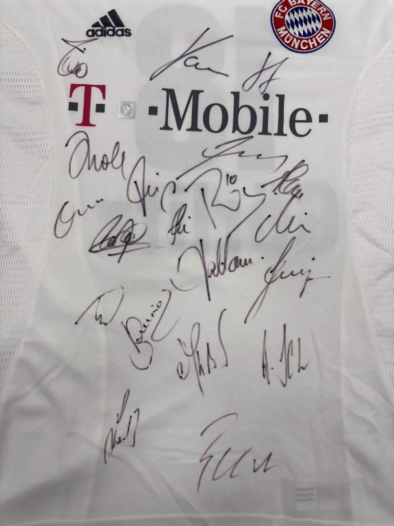 Bayern München Trikot 2004/2005 2005/2006 Teamsigniert COA Adidas XXL