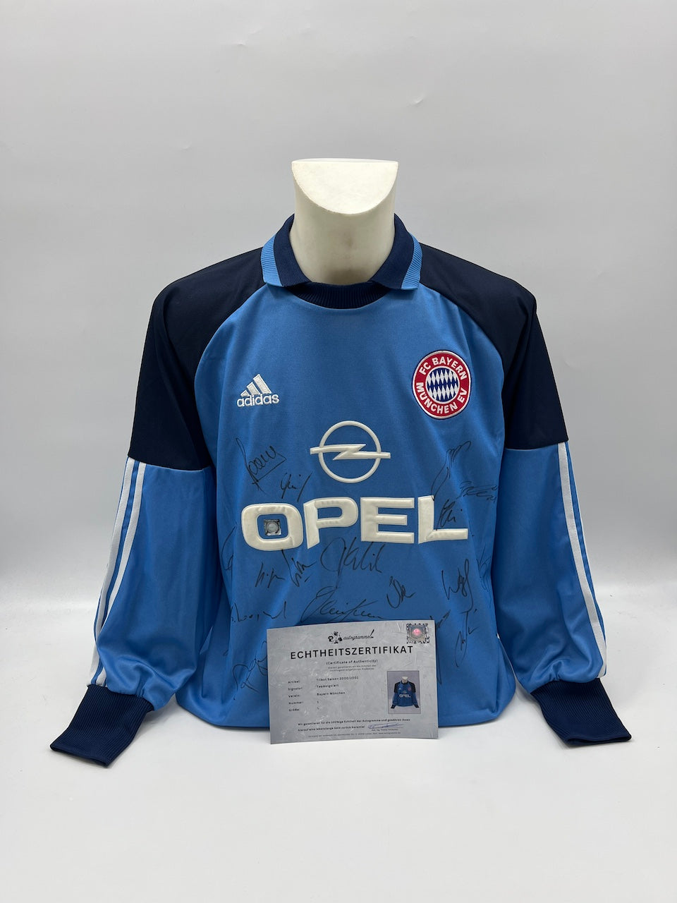 Bayern München Trikot 2000/2001 Teamsigniert Autogramm Adidas L