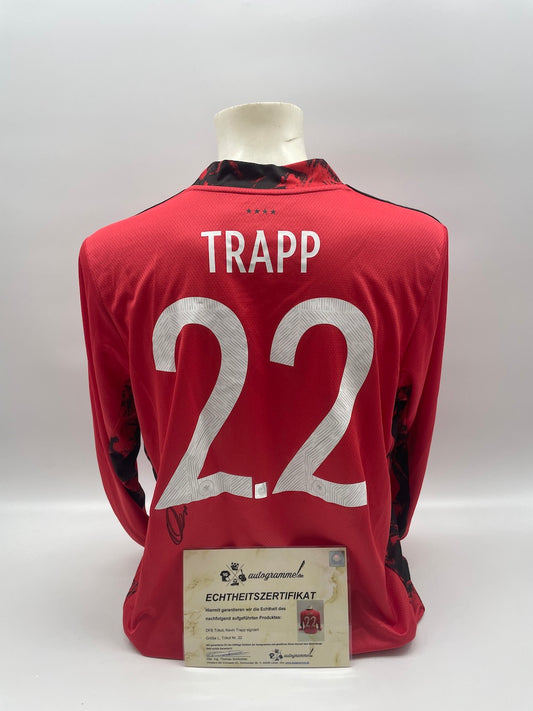 DFB Trikot Kevin Trapp signiert Adidas COA Deutschland DFB Autogramm Neu L