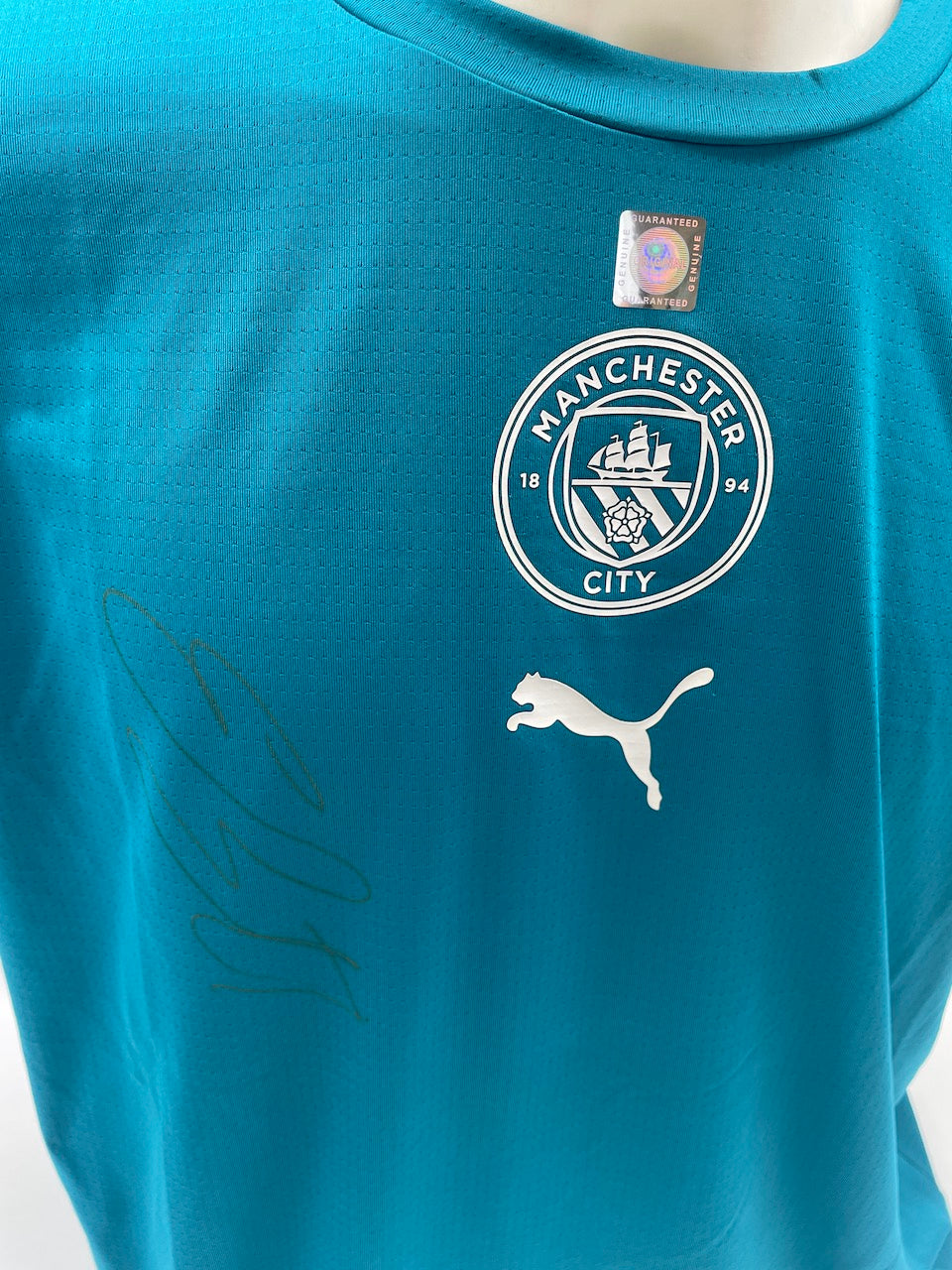 Manchester City Shirt Erling Haaland signed autograph football england puma l