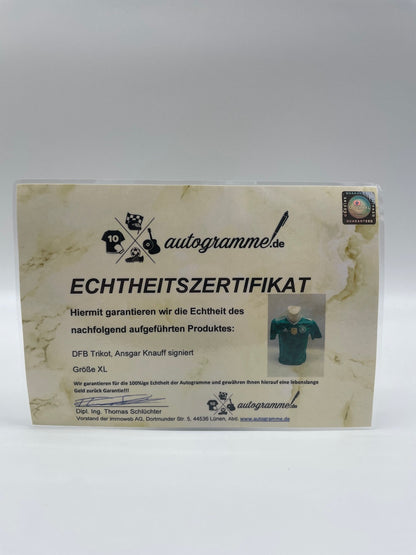 DFB jersey Ansgar Knauff signed Adidas Coa Germany 176