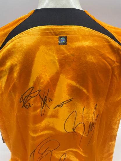 Netherlands jersey World Cup 2022 team signed holland autograph signature nike xl