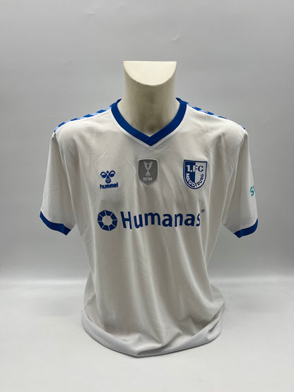 FC Magdeburg jersey signed by Jürgen Sparwasser, Hummel XL
