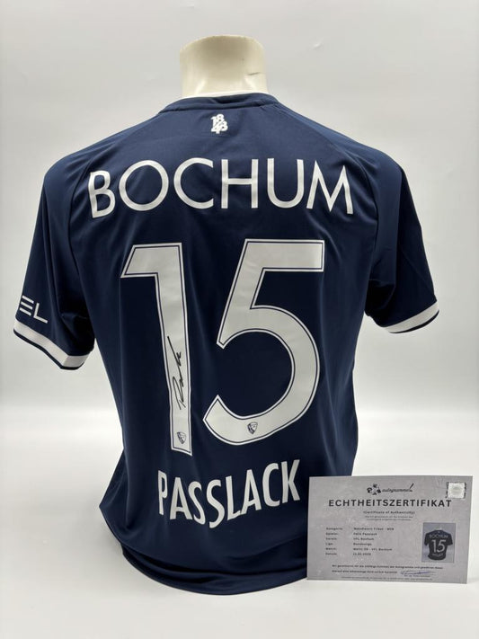 Matchworn VfL Bochum Trikot getragen & signiert von Felix Passlack Mainz-Bochum