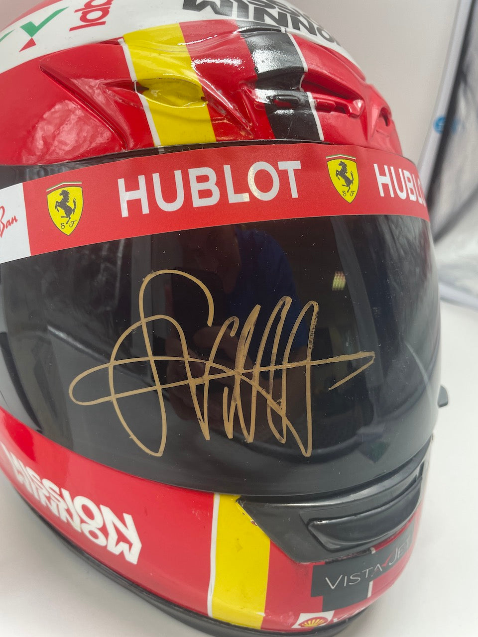 Sebastian Vettel Formula 1 Helmet Signature and Certificate of Authenticity 1:1 new