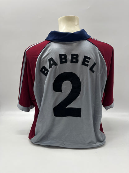 Bayern Munich jersey 1998/1999/2000, team signed, autographed, Adidas, XL