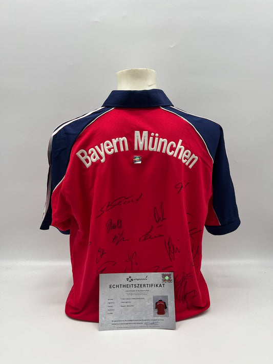 Bayern München Trikot 1999/2000/2001 Teamsigniert Autogramm Adidas COA L