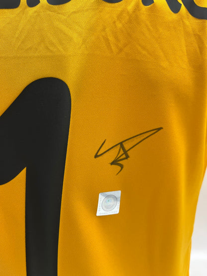 SC Freiburg goalkeeper jersey signed by Noah Atubolu, autographed by Nike S