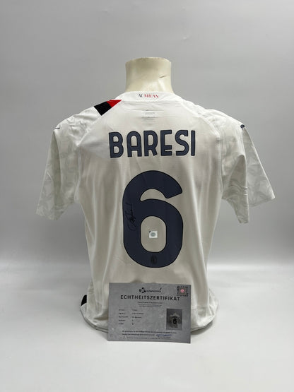 AC Milan Authentic Jersey Franco Baresi Signed Autograph Puma COA M