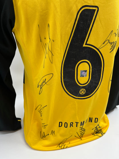 BVB jersey 2007/2008 team signed Borussia Dortmund COA Nike S
