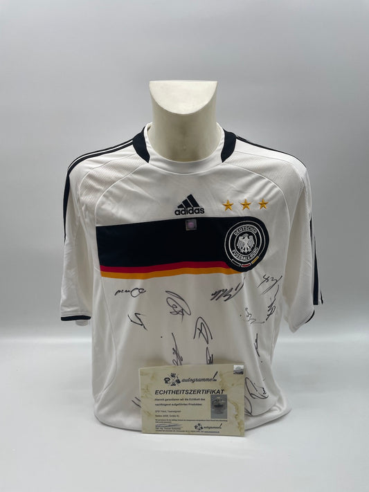 Deutschland Trikot EM 2008 Teamsigniert Autogramm Fußball DFB Adidas XL