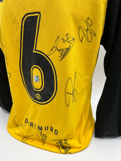 BVB jersey 2007/2008 team signed Borussia Dortmund COA Nike S