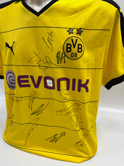 BVB Authentic jersey 2015/2016 team signed Borussia Dortmund COA Puma XL