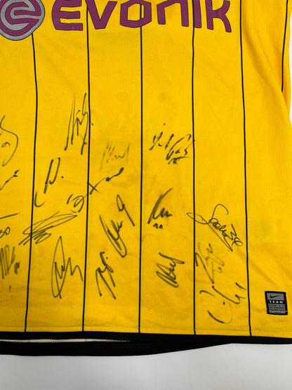 BVB jersey 2008/2009 team signed Borussia Dortmund COA Nike XL