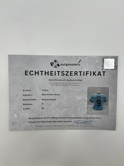 DFB Trikot Maximilian Beier signiert Autogramm Adidas COA M
