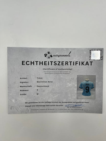 DFB Trikot Maximilian Beier signiert Autogramm Adidas COA neu M
