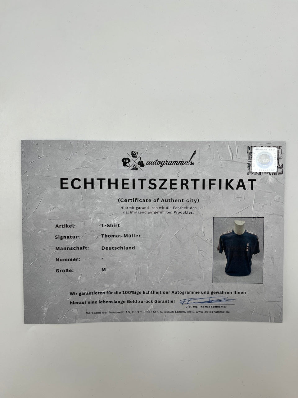 Camiseta de la DFB firmada por Thomas Müller, Alemania M