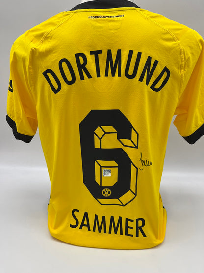 Camiseta auténtica del Borussia Dortmund firmada por Matthias Sammer BVB Puma M