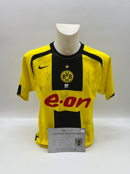 BVB Trikot 2005/2006 Teamsigniert Borussia Dortmund COA Nike S