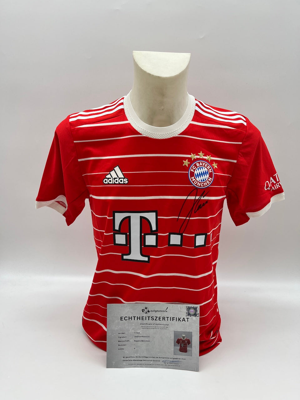Bayern Munich Authentic Jersey Joshua Kimmich Signed Adidas COA S