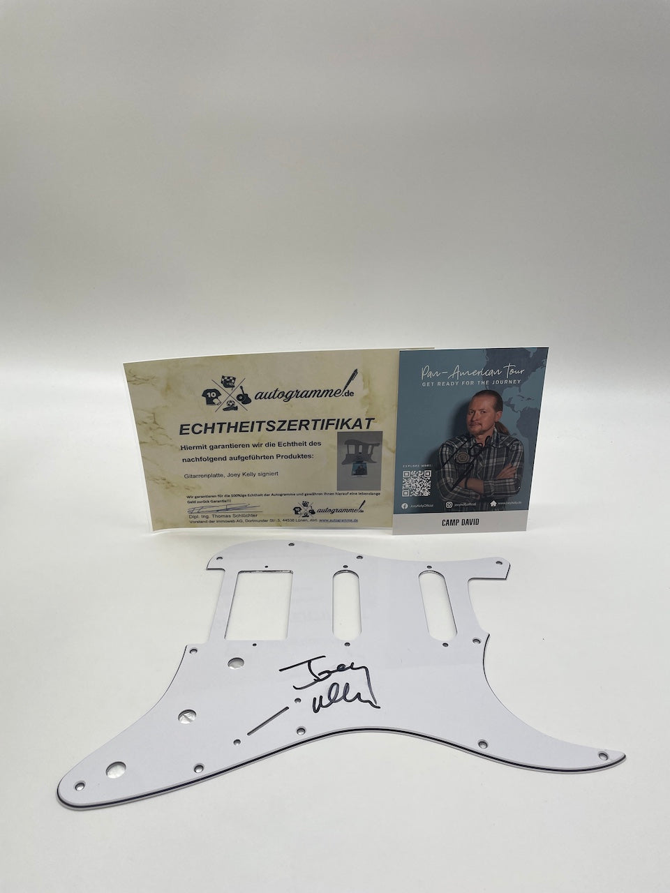 Guitar plate joey Kelly signed autograph music collect new guitar
