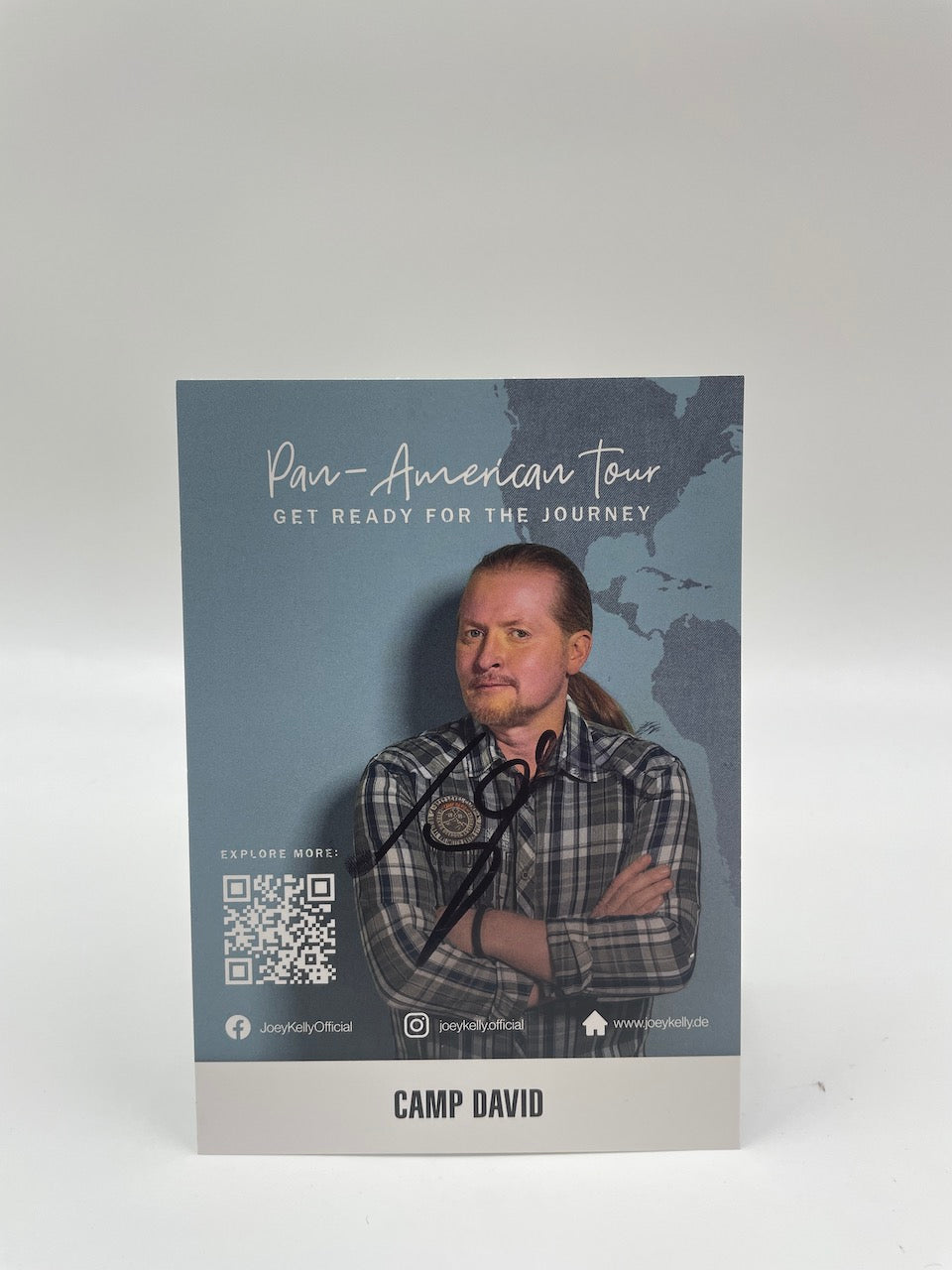 Guitar plate joey Kelly signed autograph music collect new guitar