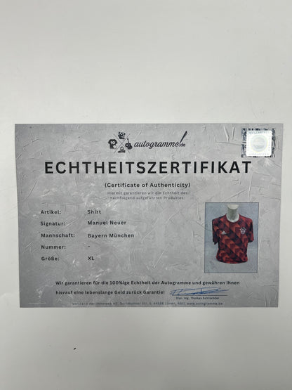 Bayern München Shirt Manuel Neuer signiert Autogramm Adidas XL