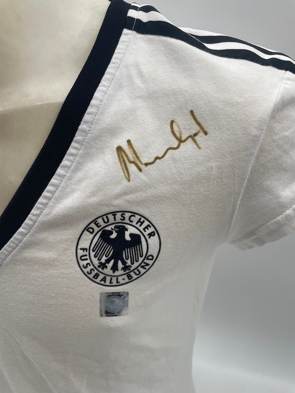 DFB Frauentrikot Rainer Bonhof signiert Autogramme Adidas 40