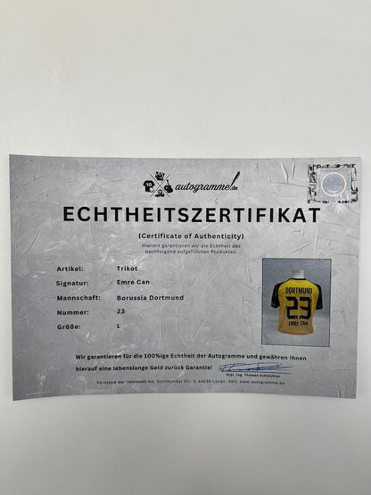 Borussia Dortmund Trikot Emre Can signiert BVB Puma L